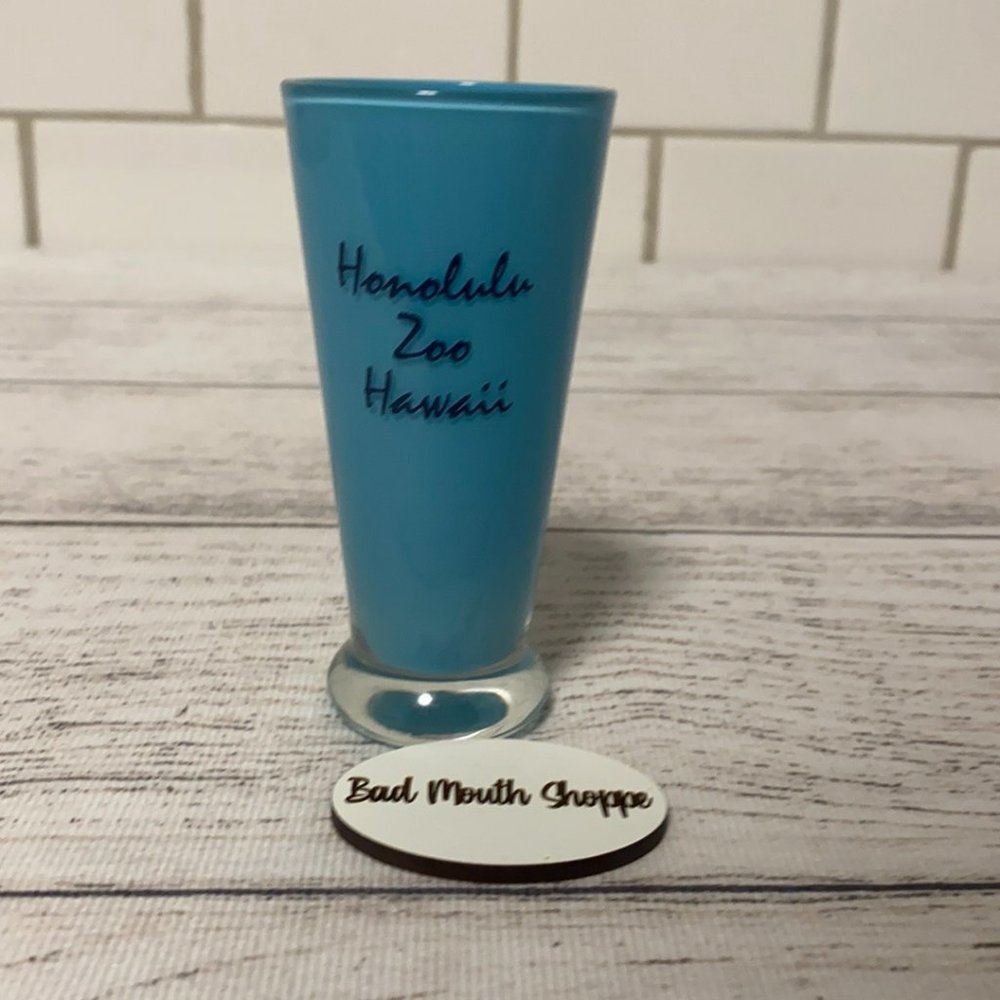 Honolulu Zoo Hawaii Souvenir Double Shot Glass